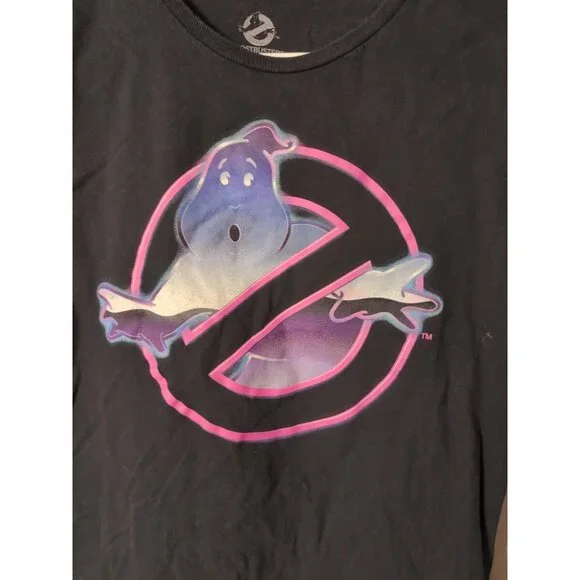 Ghostbusters Graphic T Shirt Men's Size S Black Cotton Crew Neck - Picture 2 of 6